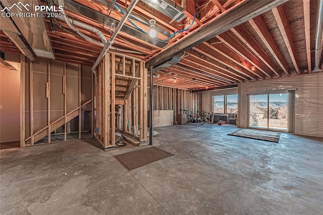 miscellaneous room with concrete flooring