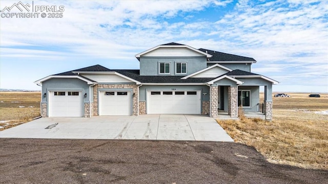 craftsman-style house featuring a garage