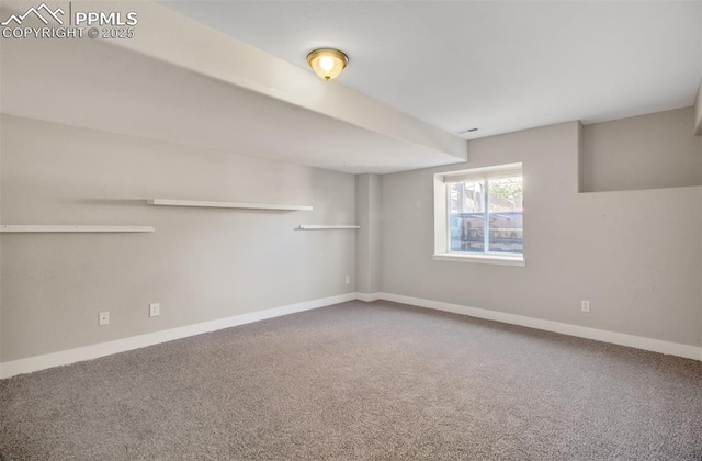 empty room featuring carpet