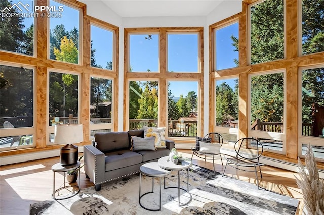 sunroom / solarium featuring a wealth of natural light