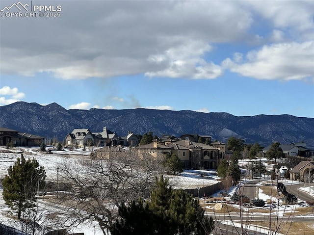 view of mountain feature