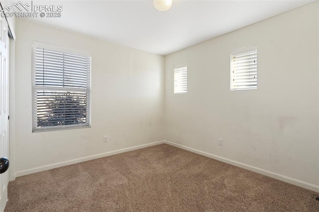 view of carpeted empty room