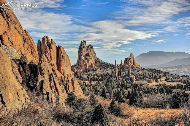 view of mountain feature