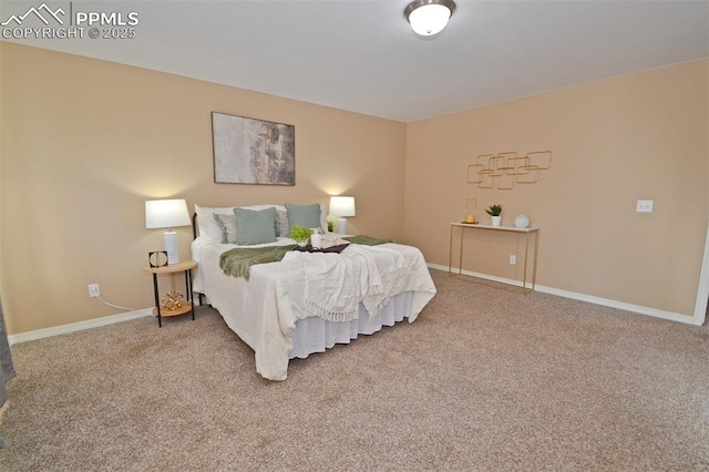 bedroom featuring carpet floors