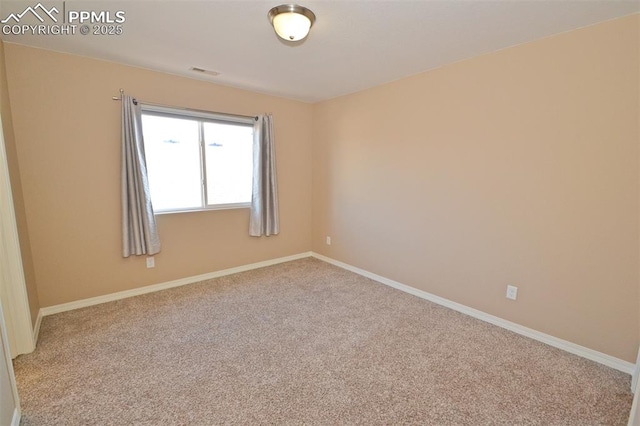 view of carpeted empty room