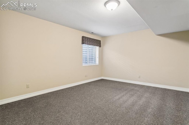 view of carpeted empty room