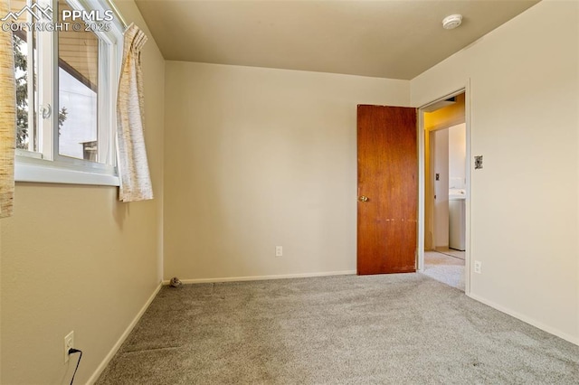 view of carpeted empty room