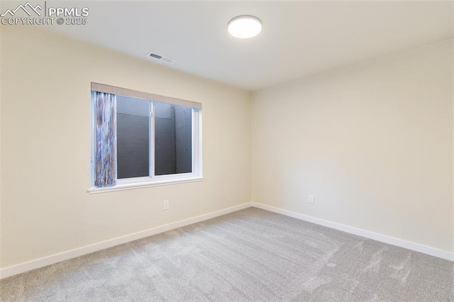 view of carpeted empty room