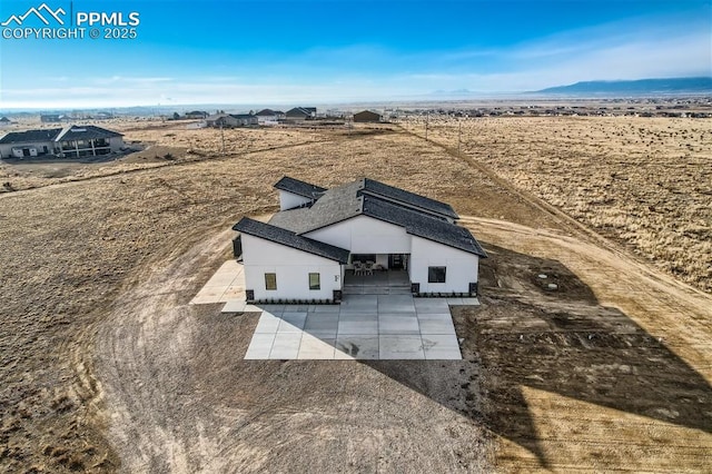 drone / aerial view with a rural view