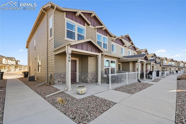 view of front of house with central AC