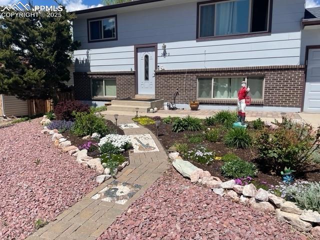 split foyer home with a garage