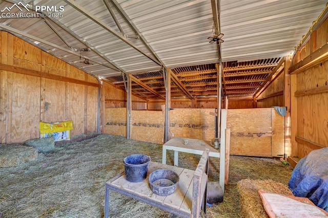 view of horse barn