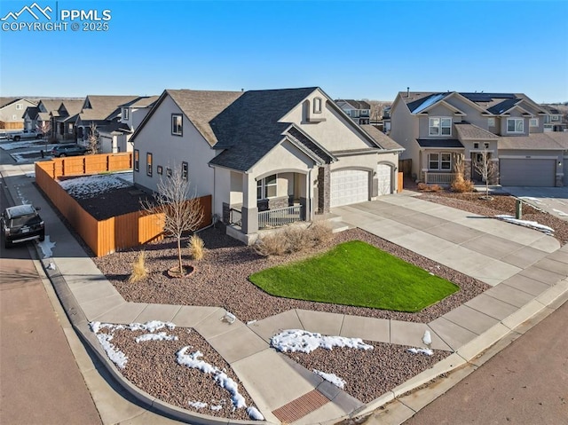 view of front of house featuring a garage