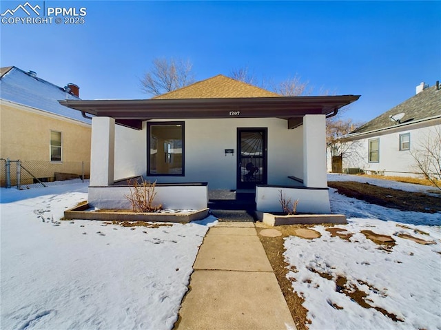 view of front of home featuring a porch