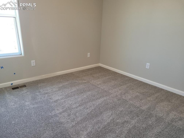 empty room featuring carpet floors