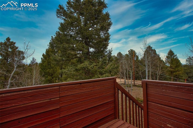 view of wooden terrace