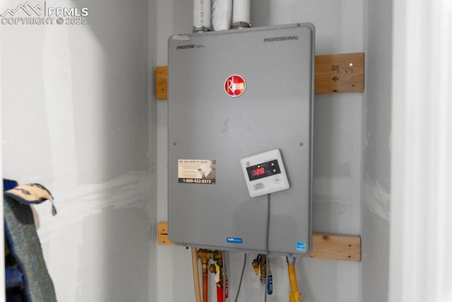 utilities featuring tankless water heater