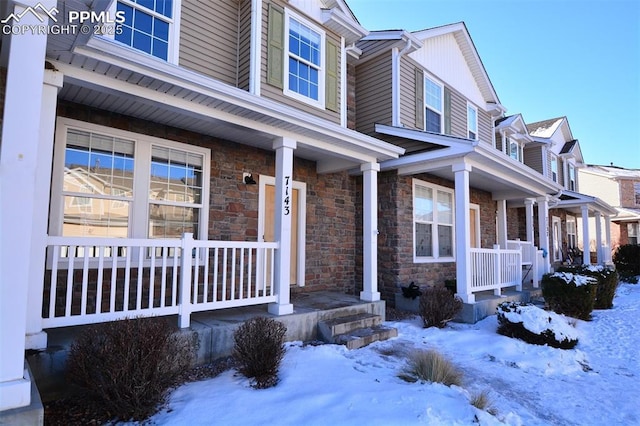 exterior space featuring a porch