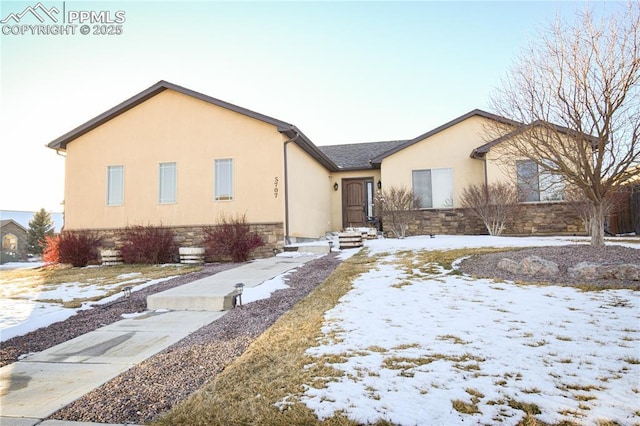 view of ranch-style home