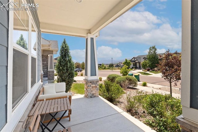 view of patio / terrace featuring covered porch