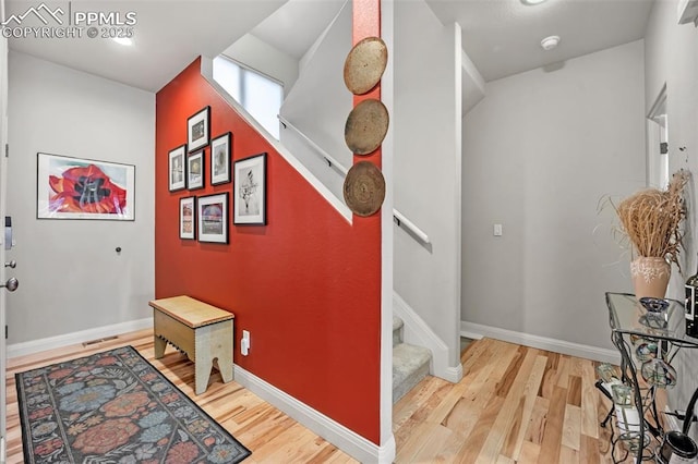 interior space featuring hardwood / wood-style floors