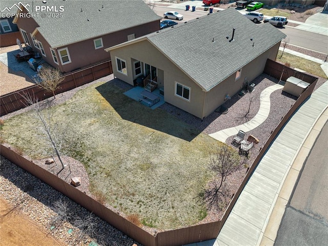 view of subject property