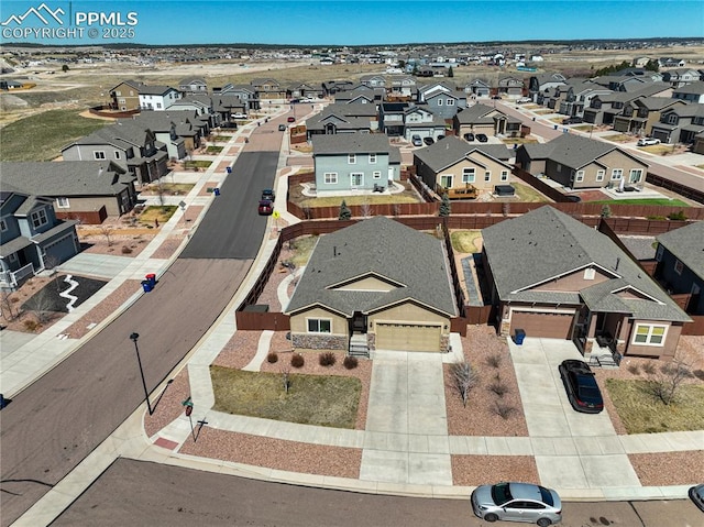aerial perspective of suburban area