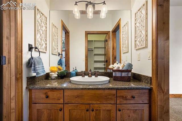 bathroom featuring vanity