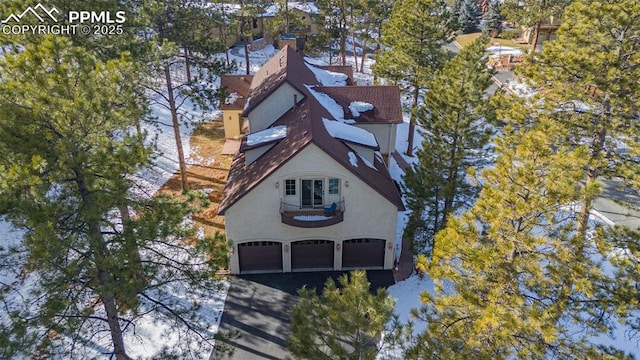 birds eye view of property