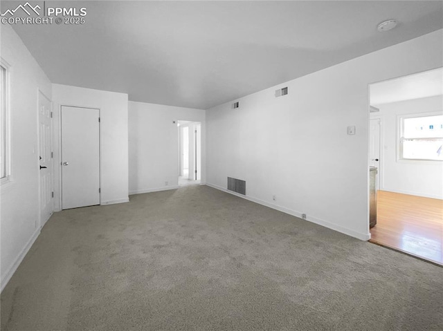 empty room with carpet floors