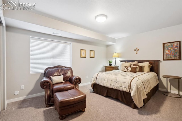 bedroom featuring carpet floors