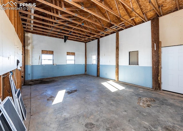 misc room featuring concrete floors