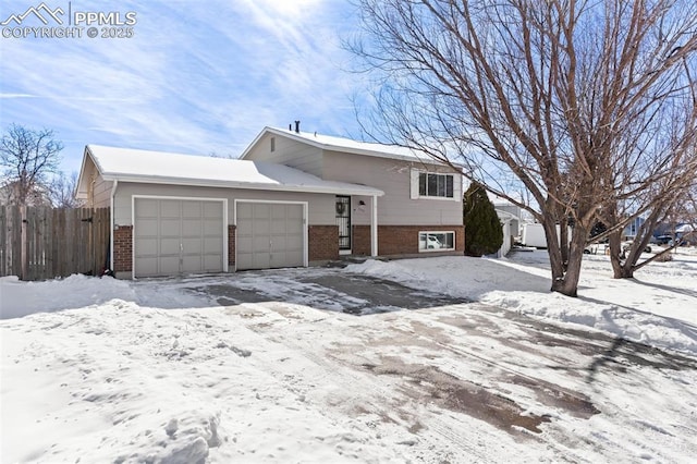 view of front of house featuring a garage