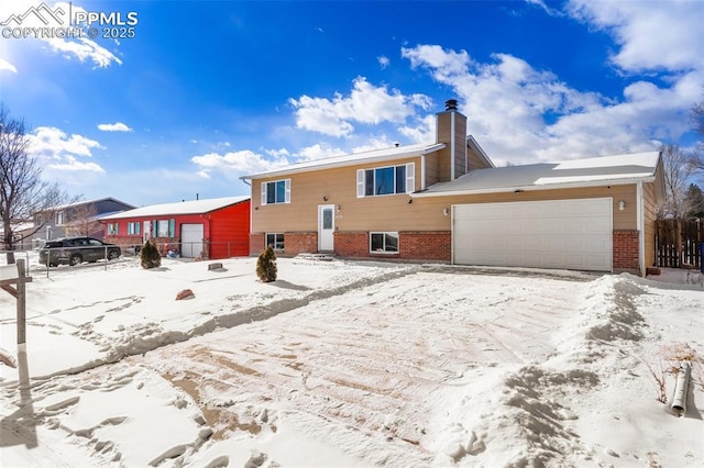 view of front of home featuring a garage