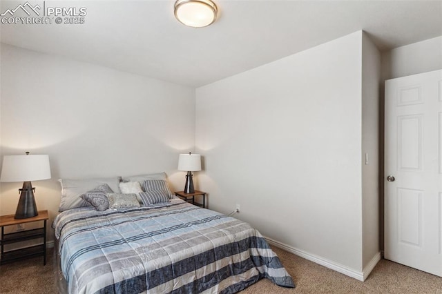 bedroom featuring carpet flooring