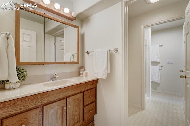 bathroom with vanity