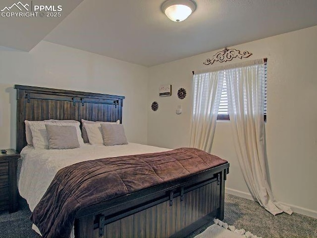 bedroom featuring carpet floors