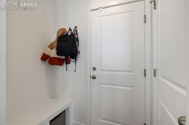 view of mudroom