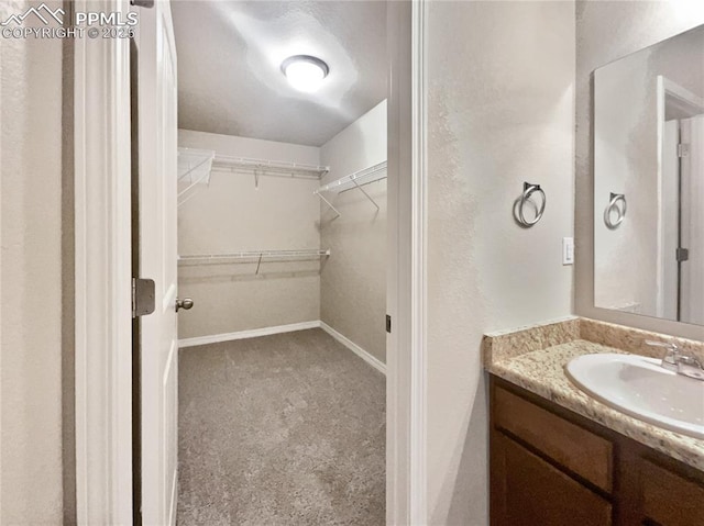 bathroom with vanity