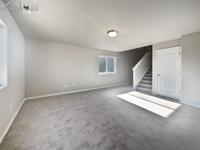 view of carpeted empty room