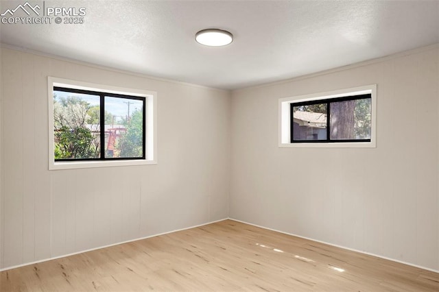 unfurnished room featuring light hardwood / wood-style flooring