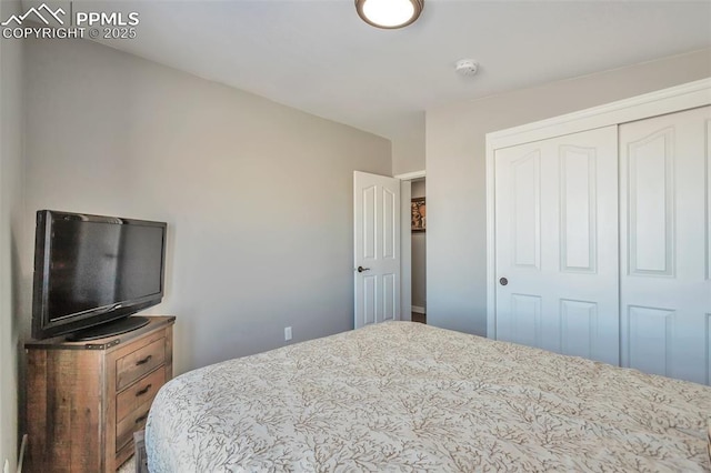 bedroom featuring a closet