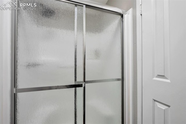 room details with a stall shower