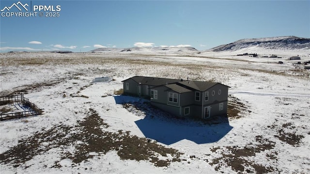 exterior space with a mountain view