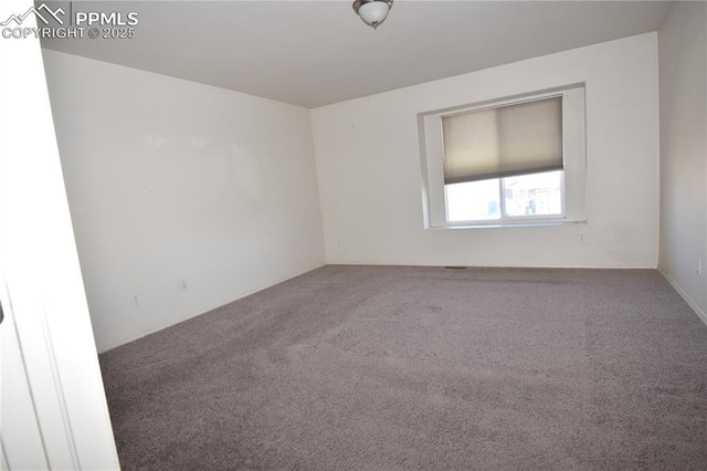 view of carpeted empty room