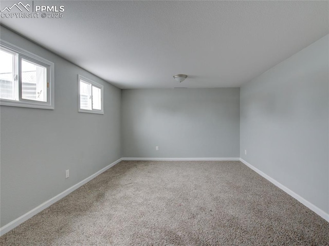 view of carpeted empty room