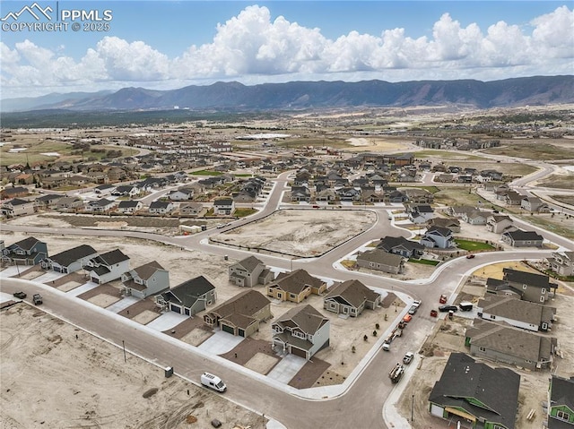 16896 Greenfield Dr, Monument, CO 80132 - birds eye view of property featuring a residential view and a mountain view
