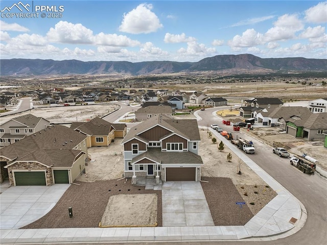 16896 Greenfield Dr, Monument, CO 80132 - birds eye view of property featuring a residential view and a mountain view