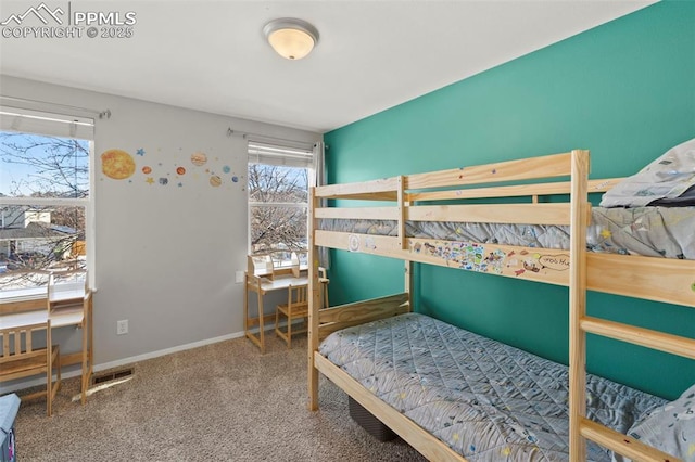 bedroom featuring carpet floors