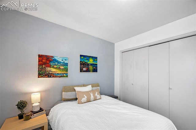 bedroom featuring a closet